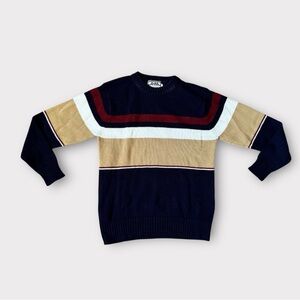 Vintage 80s/1980s striped sweater, crewneck